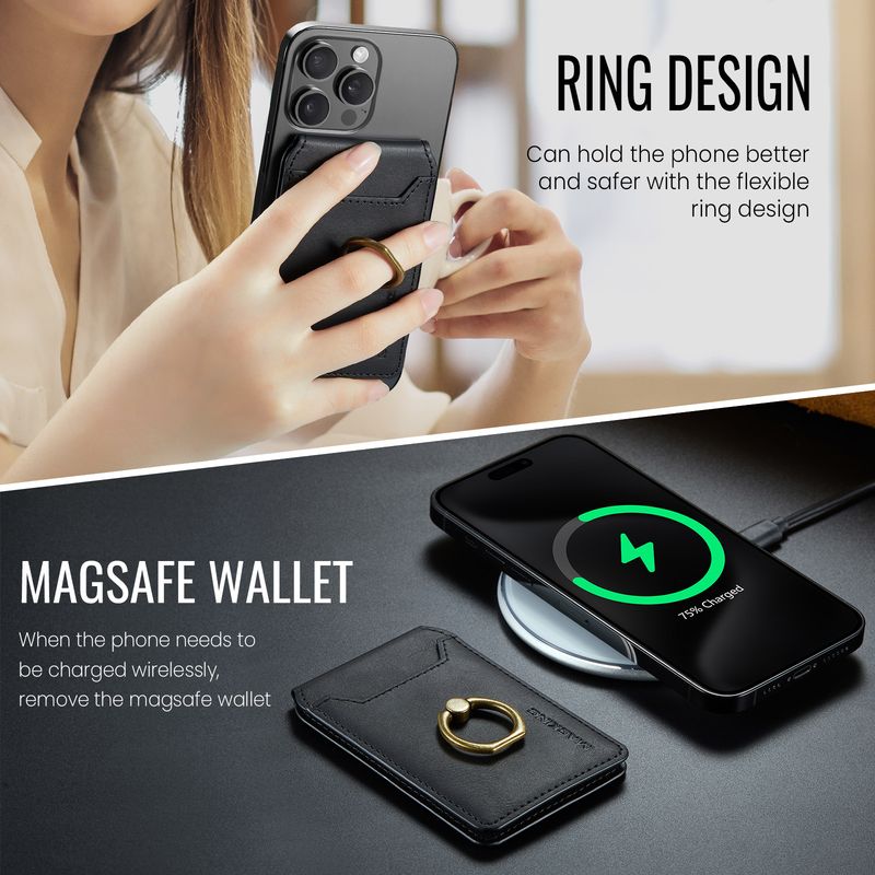 K1 For 16 Phone15 Ring Bracket Magnetic Card Holder Mobile Phone Magnetic Card Holder_voghion.com