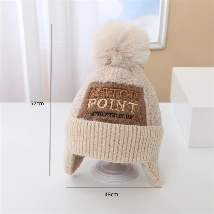 Protezione per le orecchie antivento per ragazzi in peluche alla moda autunno e inverno per ragazze per bambini Lana calda ispessita per bambini_voghion.com