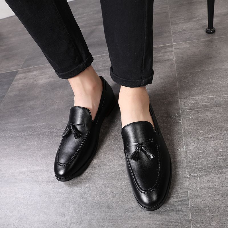 Herbst Stil Business Und Freizeit Kleine Leder Schuhe Für Männer, Koreanische Version, Junge Friseur, Spitze Mode Herren_voghion.com