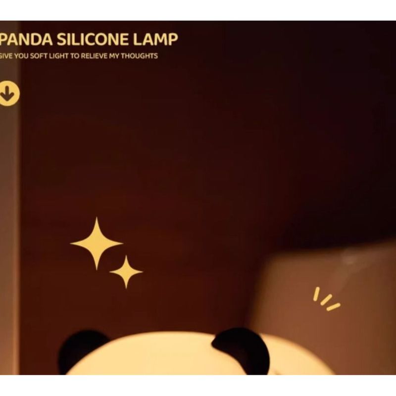 Cartoon Panda Rechargeable And Plug-in Dual-use Healing Stress Relief Night Sleep Aid Soft Eye Protection White Light_voghion.com