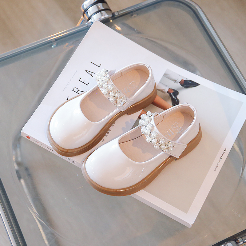 Ragazze Mary Jane Scarpe con perle Le bambine vestono le scarpe da festa Scarpe da sposa scolastiche Sandali da esterno estivi_voghion.com