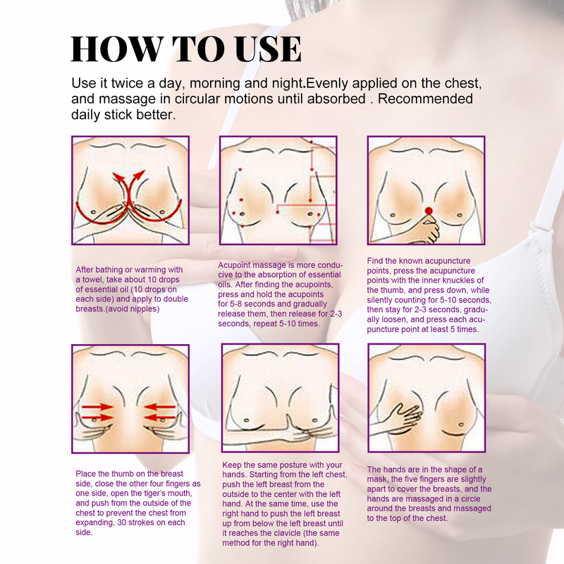 EELHOE Care Essential for Lifting, Rounding, Firming, Enlarged, and Full Breast Massage Oil_voghion.com