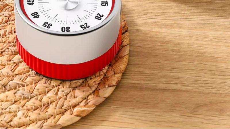 Mechanischer Timer aus Edelstahl – Magnetische Countdown-Uhr mit lautem Alarm, keine Batterie erforderlich, für Küche, Arbeitszimmer und Büro (5–60 Min. einstellbar)_voghion.com