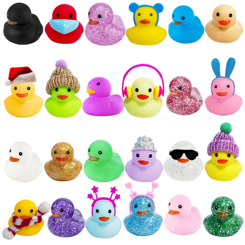 Christmas Rubber Duck Blind Box Advent Calendar Christmas Vinyl Little Yellow Duck Blind Box Countdown Christmas Gift Set_voghion.com