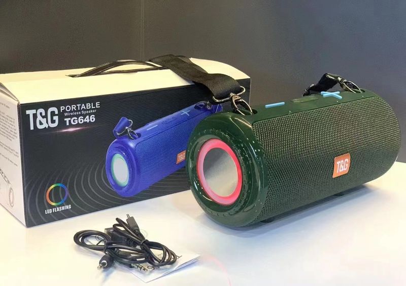 2022TG646 Bluetooth-Lautsprecher Outdoor Tragbare Battle Drum Farblicht Einsteckkarte U-Disk Radio Subwoofer_voghion.com
