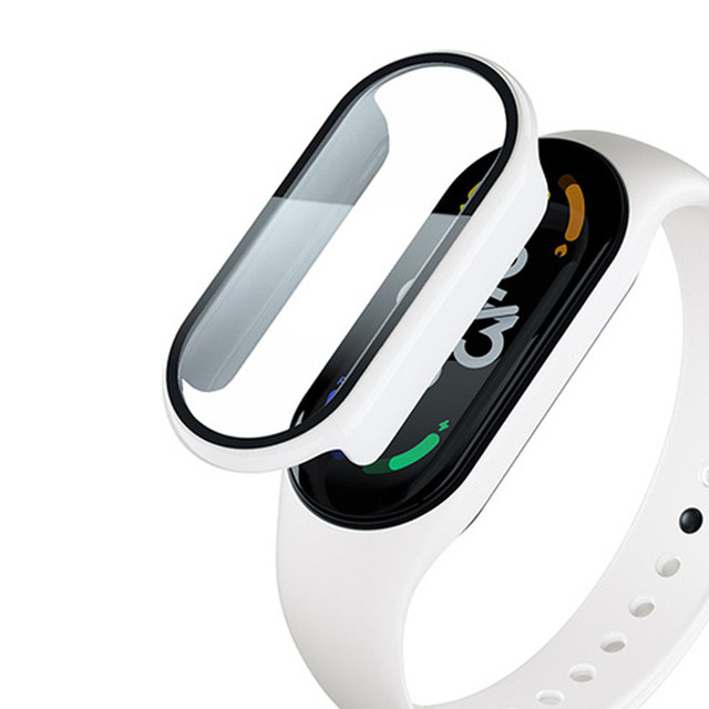 Kotelon suojus+lasi Xiaomi Mi Band 7 6 lisävarusteille Kotelo+kalvo Täyspeitto Suojakuori Miband 7 6 5 4 3 näytönsuoja_voghion.com