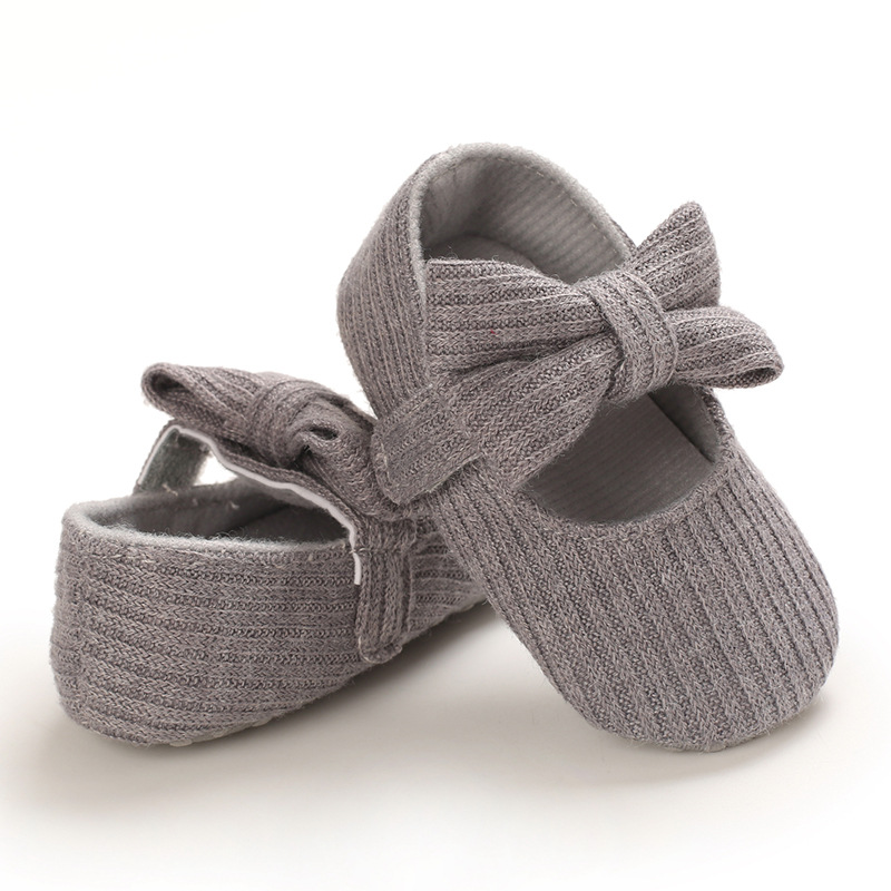 0-1 Joer aalt Puppelchersschong mat mëller Sohle gestrickte Puppelchersschong Joker Prinzessin_voghion.com