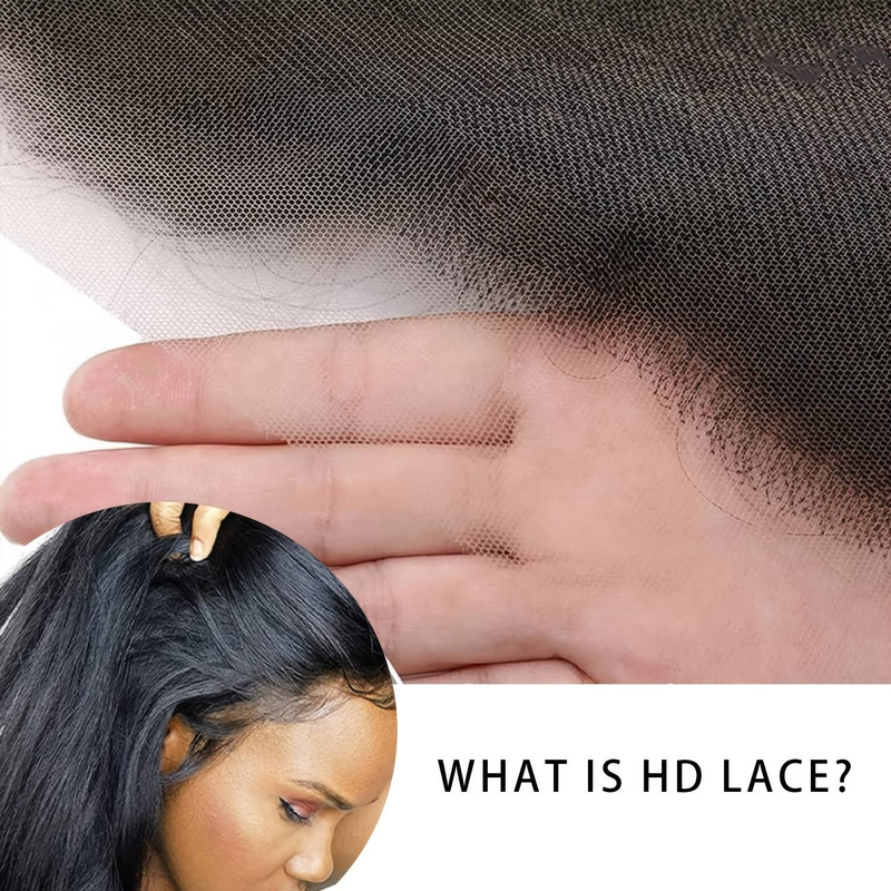 13*4 lace human hair block 100% human hair high quality high density wig can be permed, dyed and can be styled in any way_voghion.com