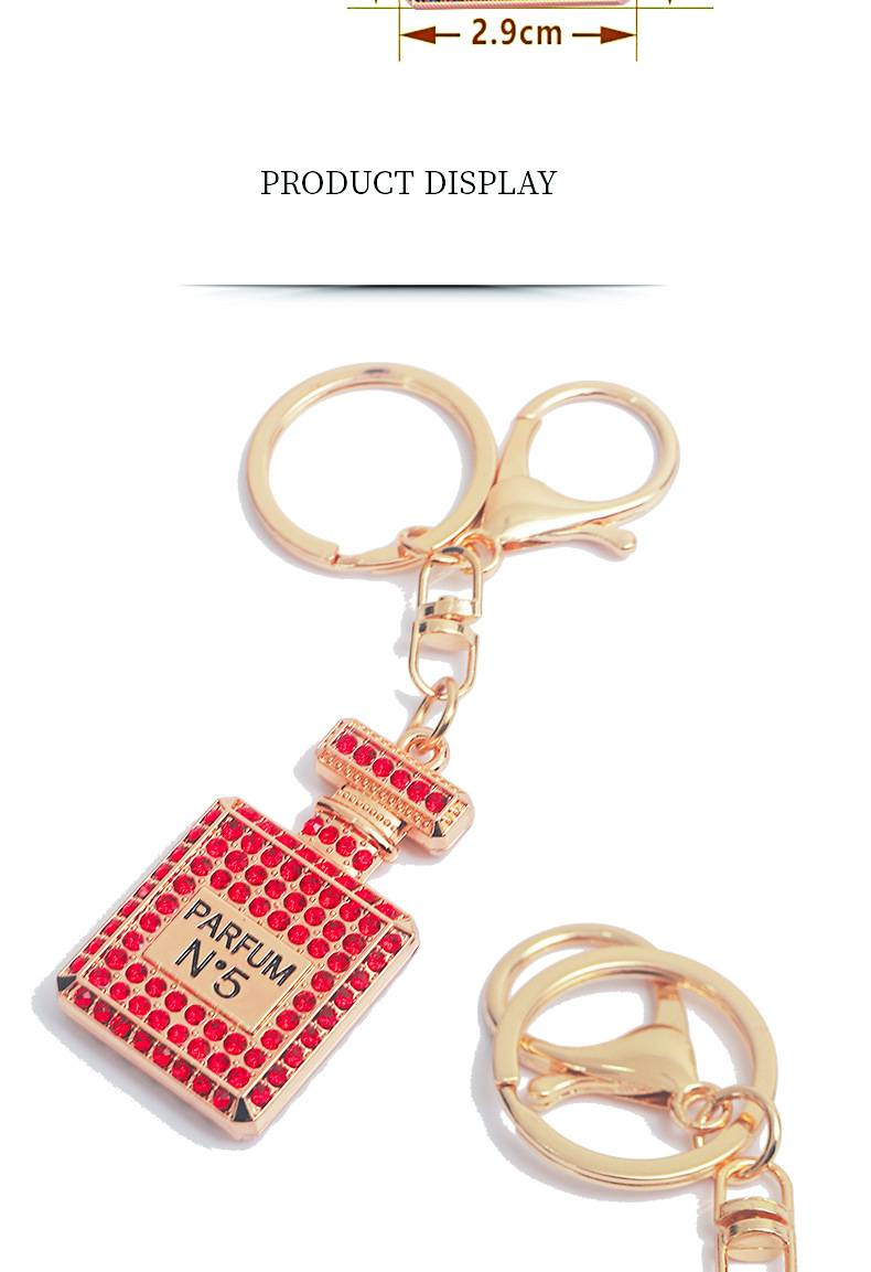 Schlüsselanhänger mit Strasssteinen, Duftflasche, Schlüsselanhänger, Kristall, Autoschlüssel, Schnalle, Geldbörse, Schlüsselornamente, Geschenk für Frauen und Mädchen_voghion.com