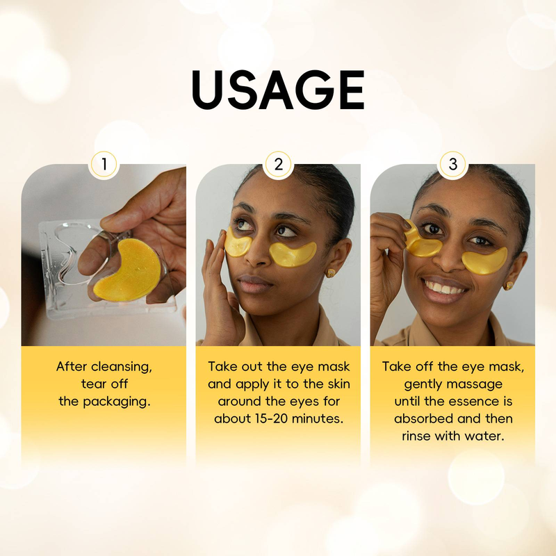 LAIKOU GOLD EYE MASK, 6g, Collagen Eye Mask Patches_voghion.com