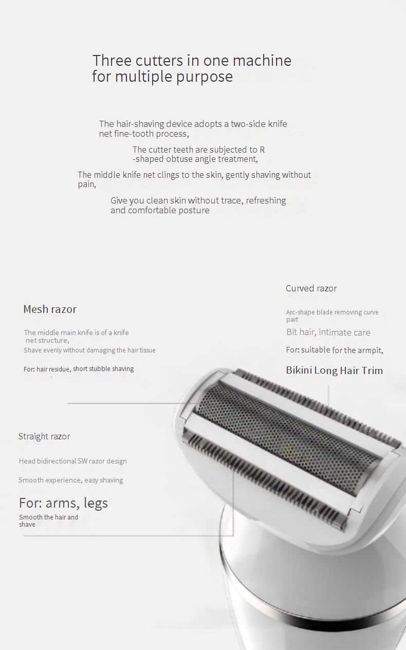 Rechargeable Hair Trimmer For Women & Men - Bikini Legs & Underarm Hair Remover With Lithium Battery_voghion.com