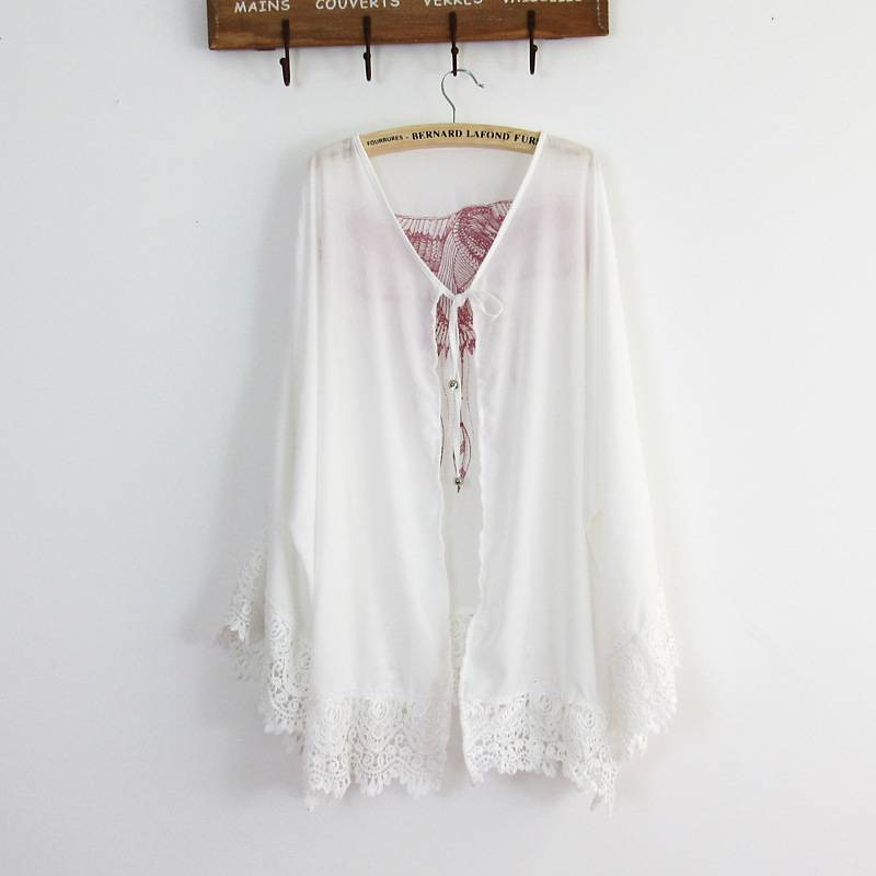 Stylisches Strand-Überkleid für Damen, langärmliges Sonnenschutz-Shirt mit Adler-Print, leichtes Polyester-Überhemd für Bademode_voghion.com