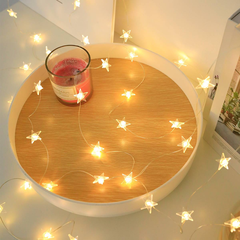 Luci decorative per la notte stellata, per Natale, matrimoni, feste, decorazioni per la casa e il camino, controllo tramite interruttore, luci di Natale, illuminazione per l'atmosfera delle feste_voghion.com