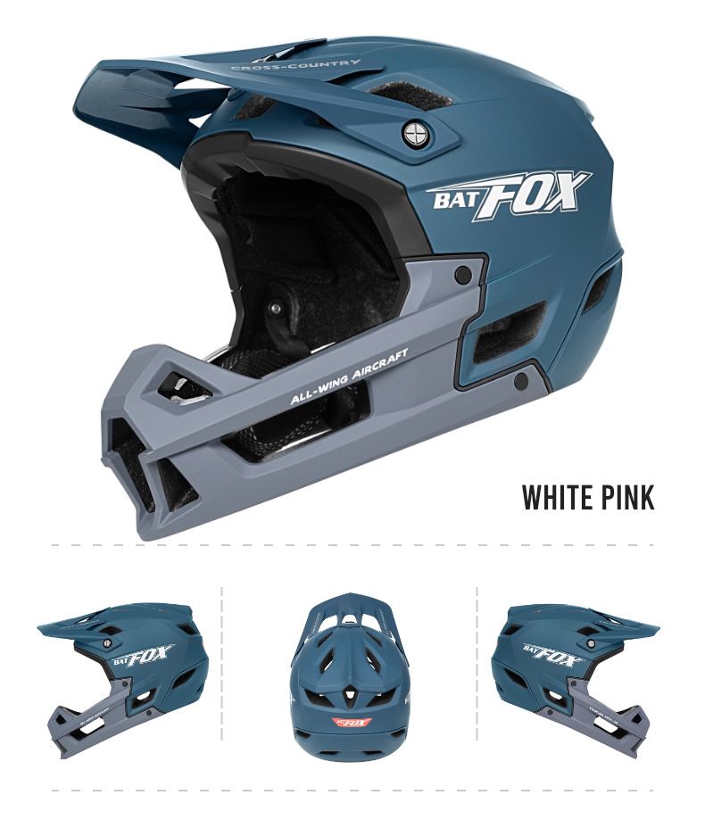 Casco integrale da discesa BATFOX Trail Off-Road Mountain BMX con ruote piccole_voghion.com