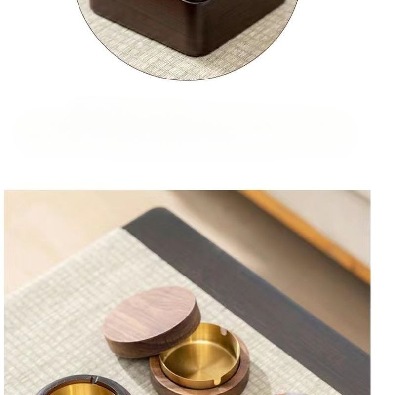 Posacenere in legno massello per la casa, nuovo stile cinese, sensazione di alta qualità per soggiorno, ufficio, uso commerciale, grandi dimensioni,_voghion.com