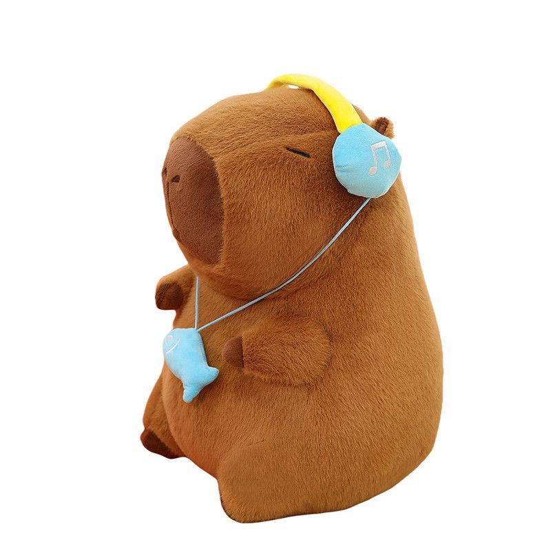 Adorable Magical Capybara Plush Toy With Headphones Perfect For Kids Gift Halloween_voghion.com