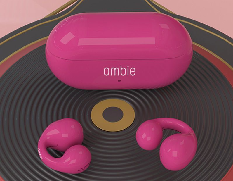 ombie Bone Conduction Bluetooth Earphones 5.4 Clip-On Wireless Non-In-Ear Large Battery Sports_voghion.com