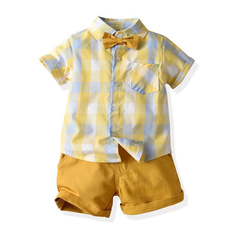 Kinderkleidung Jungen Anzug Sommerhemd Overall, Jungen Performance Kleidung_voghion.com
