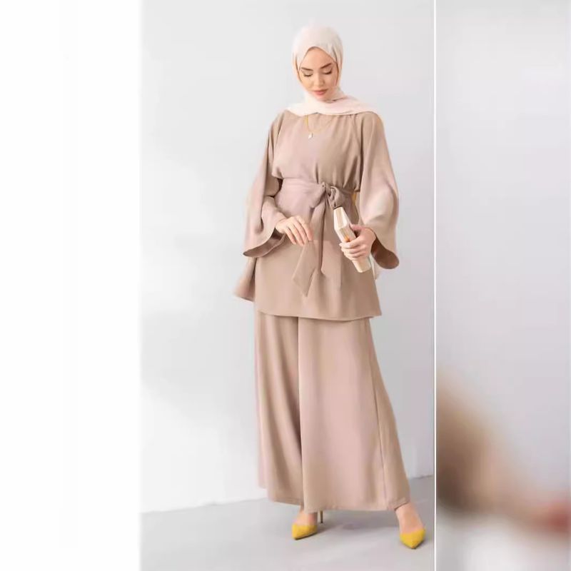 Women's Long Sleeved Trousers Two Piece Suit Elegant Daily Commuting Suit_voghion.com
