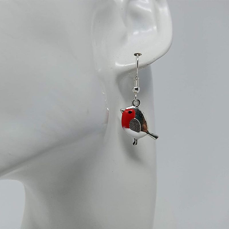 Earrings Resin Enamel Pendant Bird Earrings_voghion.com