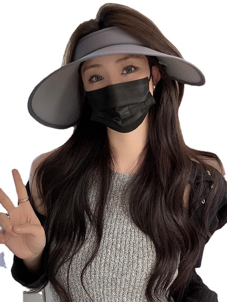 Schutz für Frauen, UV-Schutz, Sonnenhut zum Binden, Krempe, LSF 50+, professionelle Qualität, Sommer-Visierhut mit breiter Krempe_voghion.com