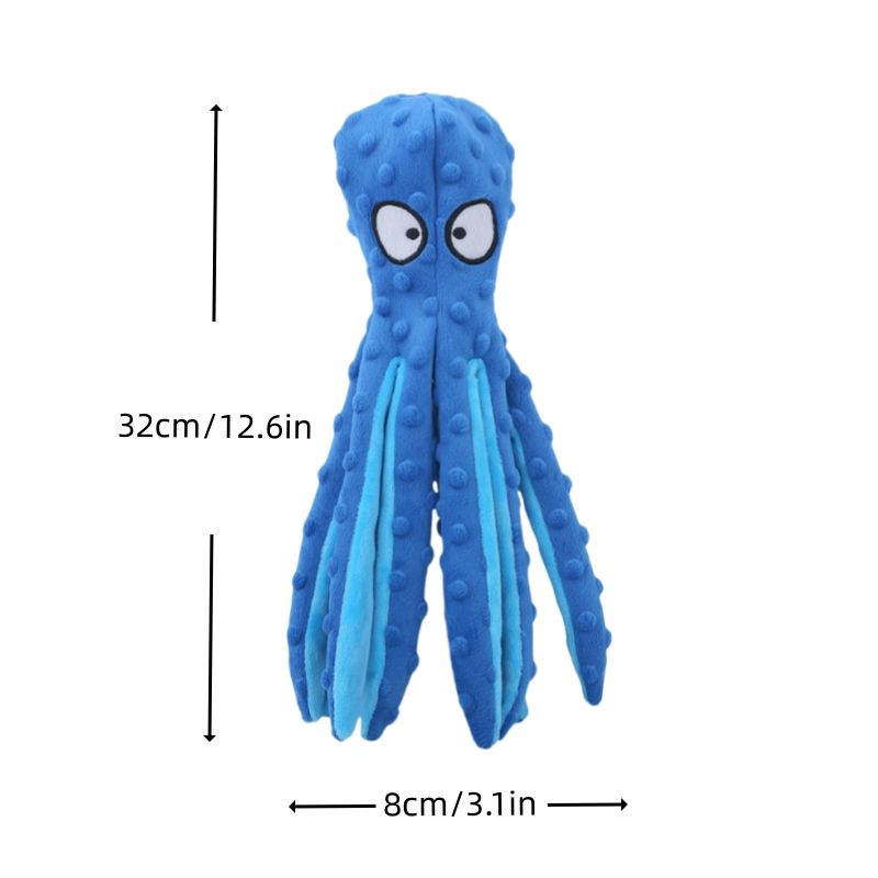 Plüschtiere, Sprachpuzzle in Form einer Oktopusschale, bissfestes interaktives Spielzeug, Kauspielzeug zur Zahnreinigung, von PawParty Store_voghion.com