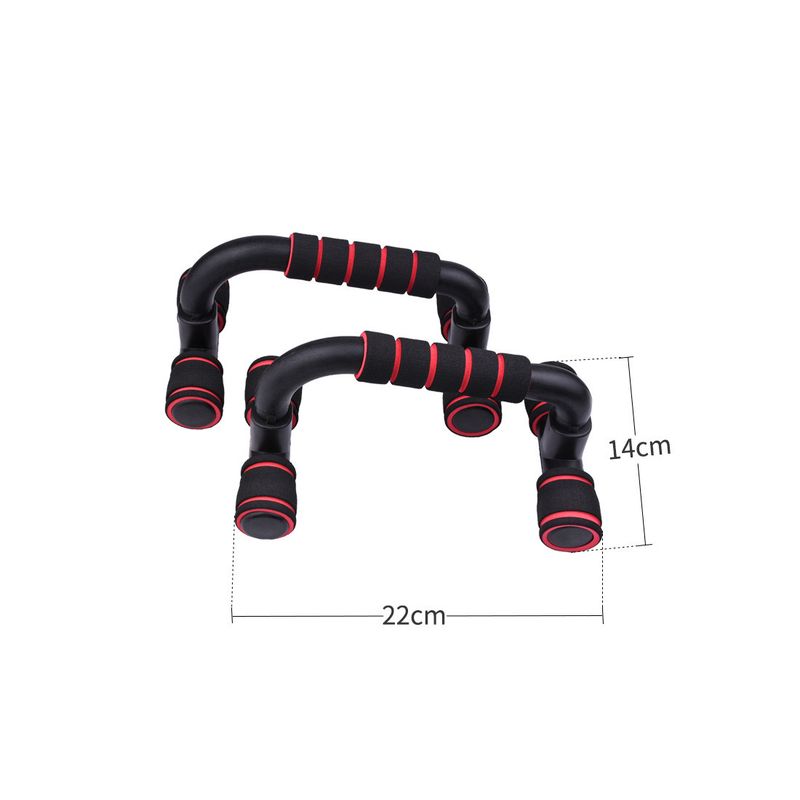Conjunto de 7 peças de roda abdominal vermelha, equipamento pequeno para ginástica doméstica, suporte para flexão, roda para treinamento muscular abdominal_voghion.com