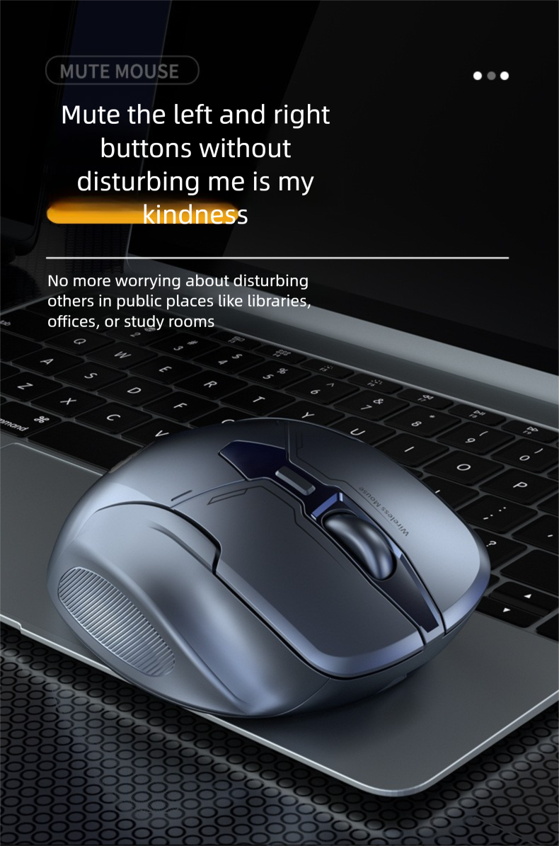 Bluetooth Wireless Mouse Dual Mode Rechargeable Silent For Laptop Desktop Computer Mechanical Gaming_voghion.com