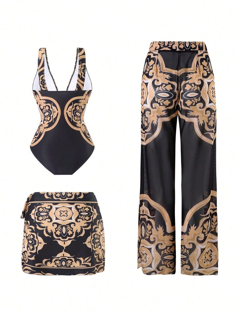 Maillot de bain une pièce sexy pour femme, haute élasticité et dos nu. Maillot de bain confortable et élégant pour la plage et la piscine._voghion.com
