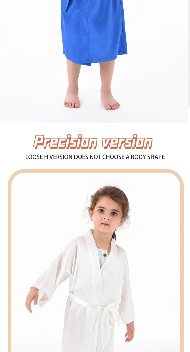 Children's Solid Color Bathrobe | Suitable For Both Boys And Girls, Soft And Skin Friendly, Suitable For Both Children And Adults--Size 8_voghion.com