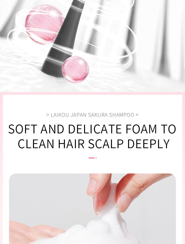 Scrubs & Bodys Treatments LAIKOU Japanese Sakura Soft Shampoo 100ml Fragrance And Glossy_voghion.com
