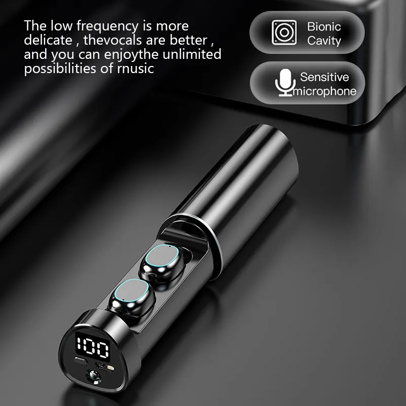 Nei N21 TWS Headset Spillkopfhörer Bluetooth 5.2 Kopfhörer Musek Kopfhörer Kabellos Kopfhörer mat Täscheluucht fir Xiaomi iPhone_voghion.com