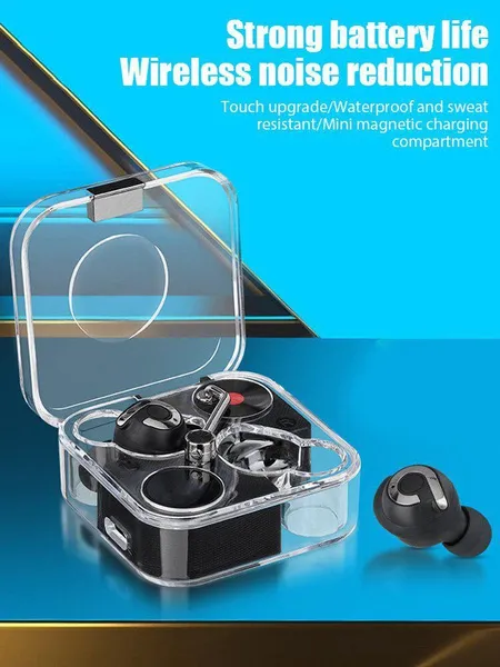 Sports Waterproof Bluetooth Earbuds, TWS Wireless Headphones With Noise Cancellation Mic, Secure Fit For Running, Gym, Workout_voghion.com