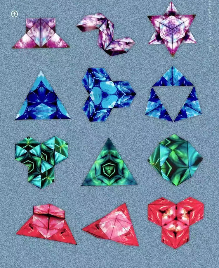Geometria Magnética Cubo Mágico Sólido Quebra-cabeça Quebra-cabeça de Descompressão Quebra-cabeça Quebra-cabeça com Geometria Versátil Magnetismo_voghion.com