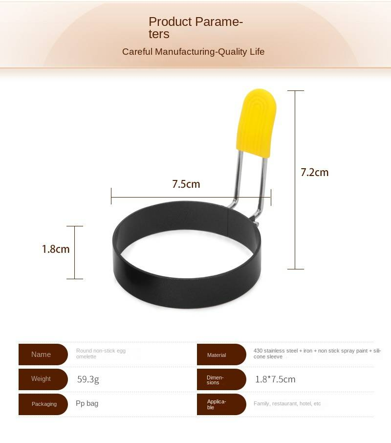Set de 4 tigaie pentru ouă, forme de inimă și flori, formă rotundă de stea, inele antiaderente pentru ouă_voghion.com