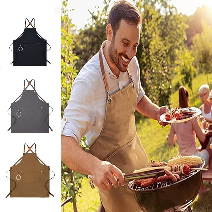 Multi-Zweck Schirtech waasserdicht Greaseproof Stot Taille Kichen Aarbecht Commercial Cowboy Schürze_voghion.com