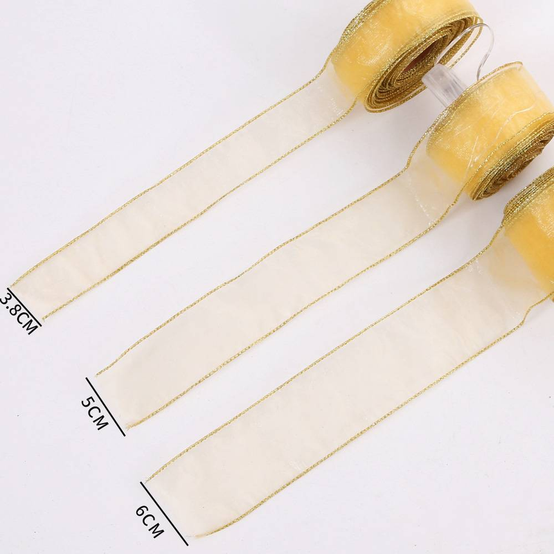 5cm Christmas Tree Luminous Ribbon led String Christmas Decorations Double Layer Light Plate Yarn Ribbon Hanging Ornaments_voghion.com