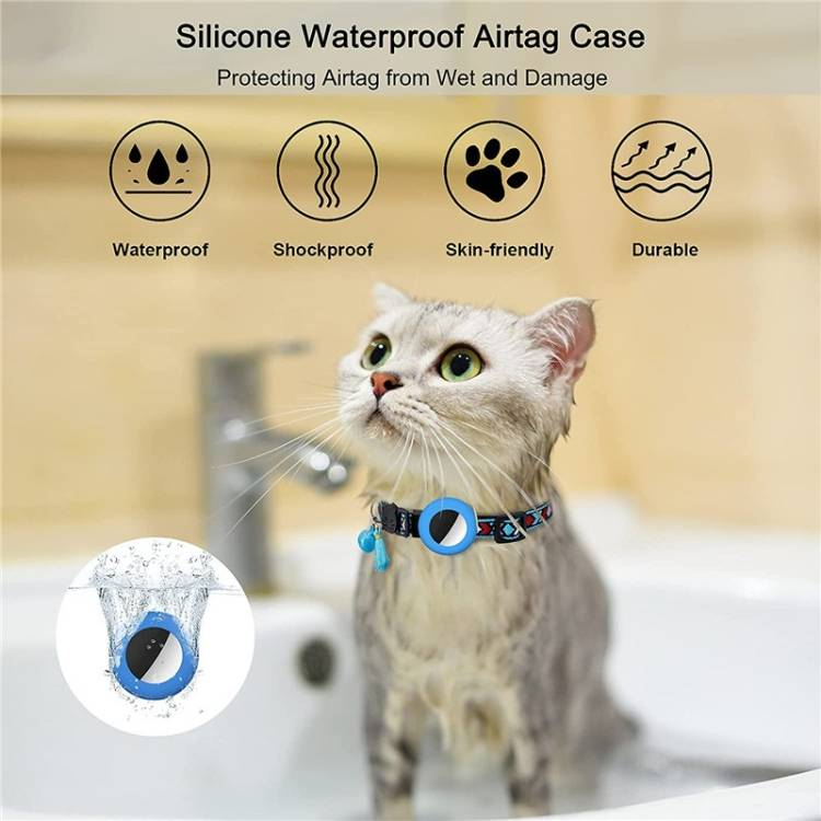 Pet Colored Bell Tassel Collar For Airtag Tracker_voghion.com