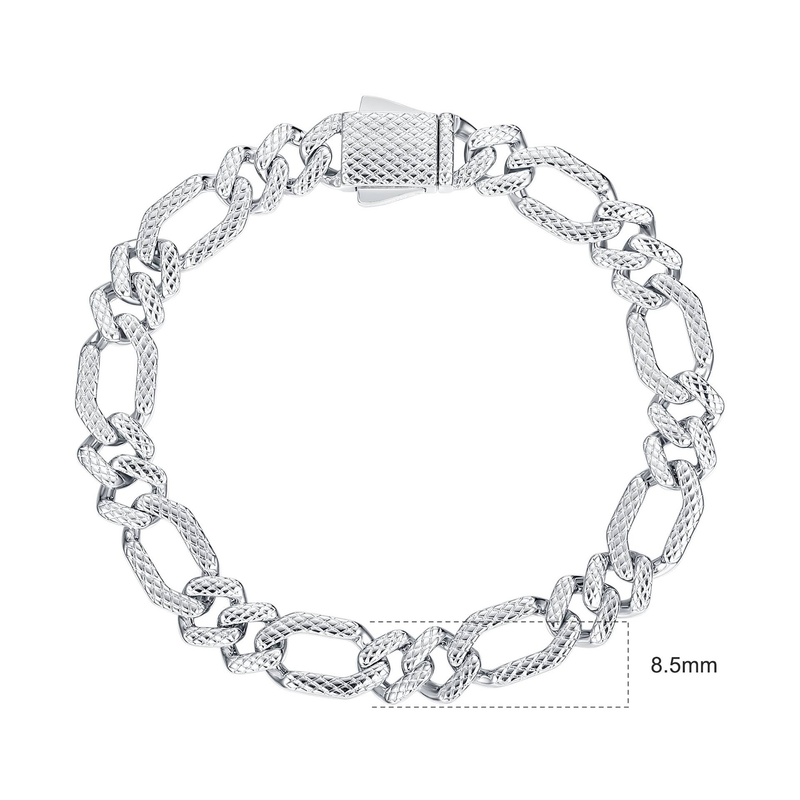 Heren- en damessieraden Hip Hop Cubaanse schakelarmband met zirkoniastenen, stevige veersluiting, high-end modestatement voor een trendy stijl_voghion.com
