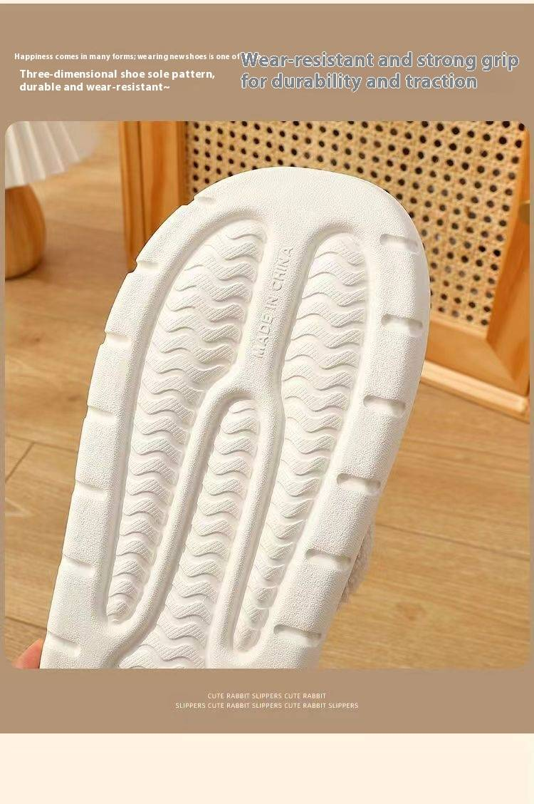 Pantuflas de algodón extraíbles para mujer, ideales para uso en interiores en invierno, con suela gruesa antideslizante, cálidas y afelpadas, ideales para otoño e invierno._voghion.com