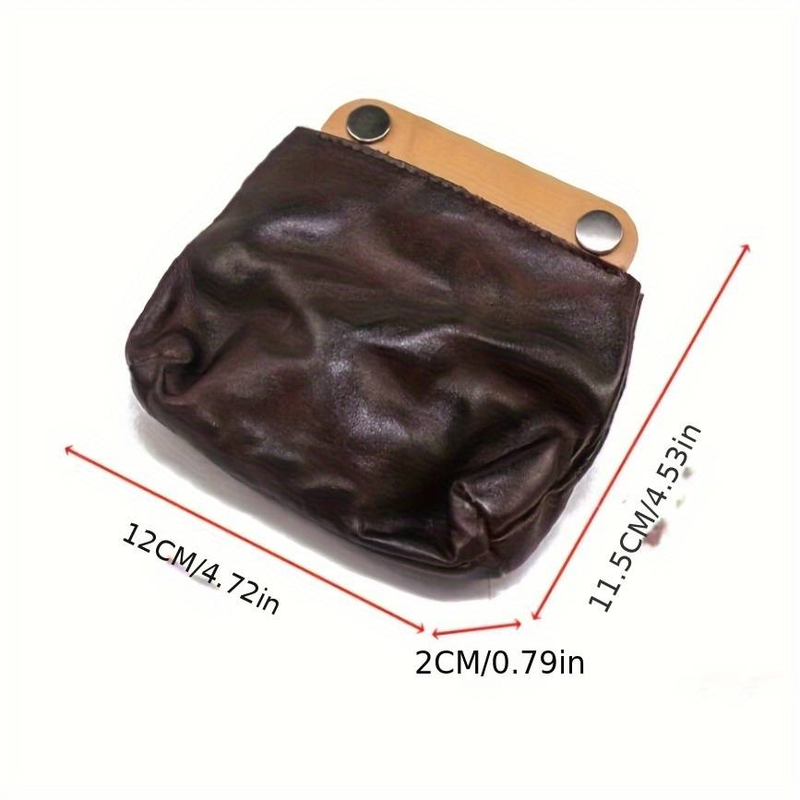 Portefeuille neuf de style vintage, couleur frottée à la main, cuir tanné végétal, mélange de couleurs, porte-cartes simple, porte-cartes, portefeuille zippé_voghion.com