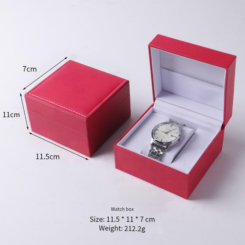 Hochwertige Uhrenbox aus PU-Leder – Elegante Aufbewahrungsbox mit Klappdeckel für Schmuck und mechanische Uhren, ideale Geschenkverpackung_voghion.com