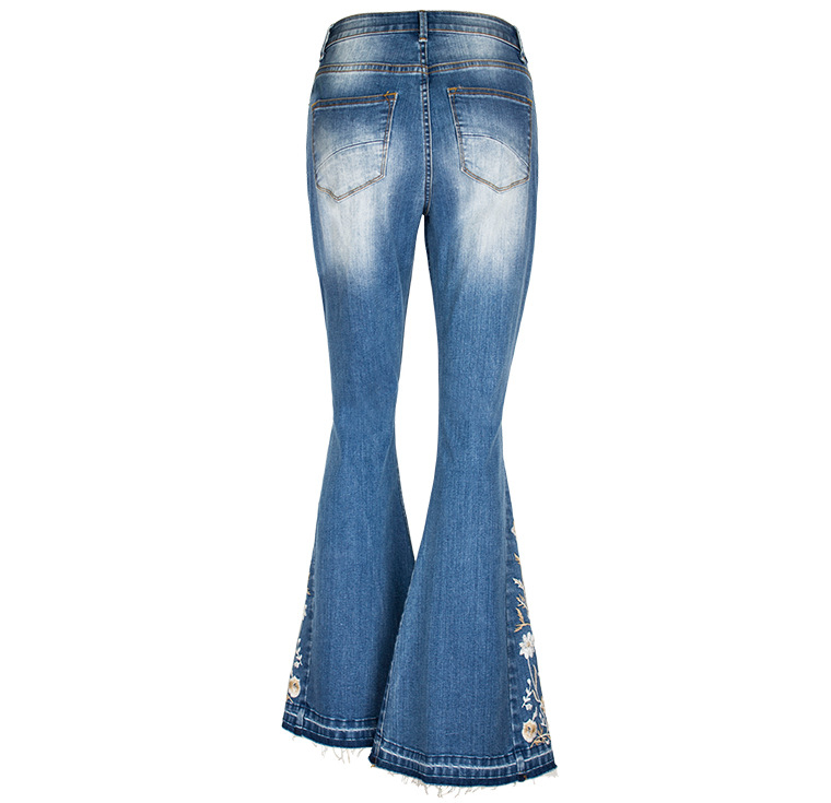 Γυναικεία ρούχα με τζιν για γυναίκες Βαριά βιομηχανία τρισδιάστατο κέντημα 3D Γυναικείο τζιν παντελόνι_voghion.com