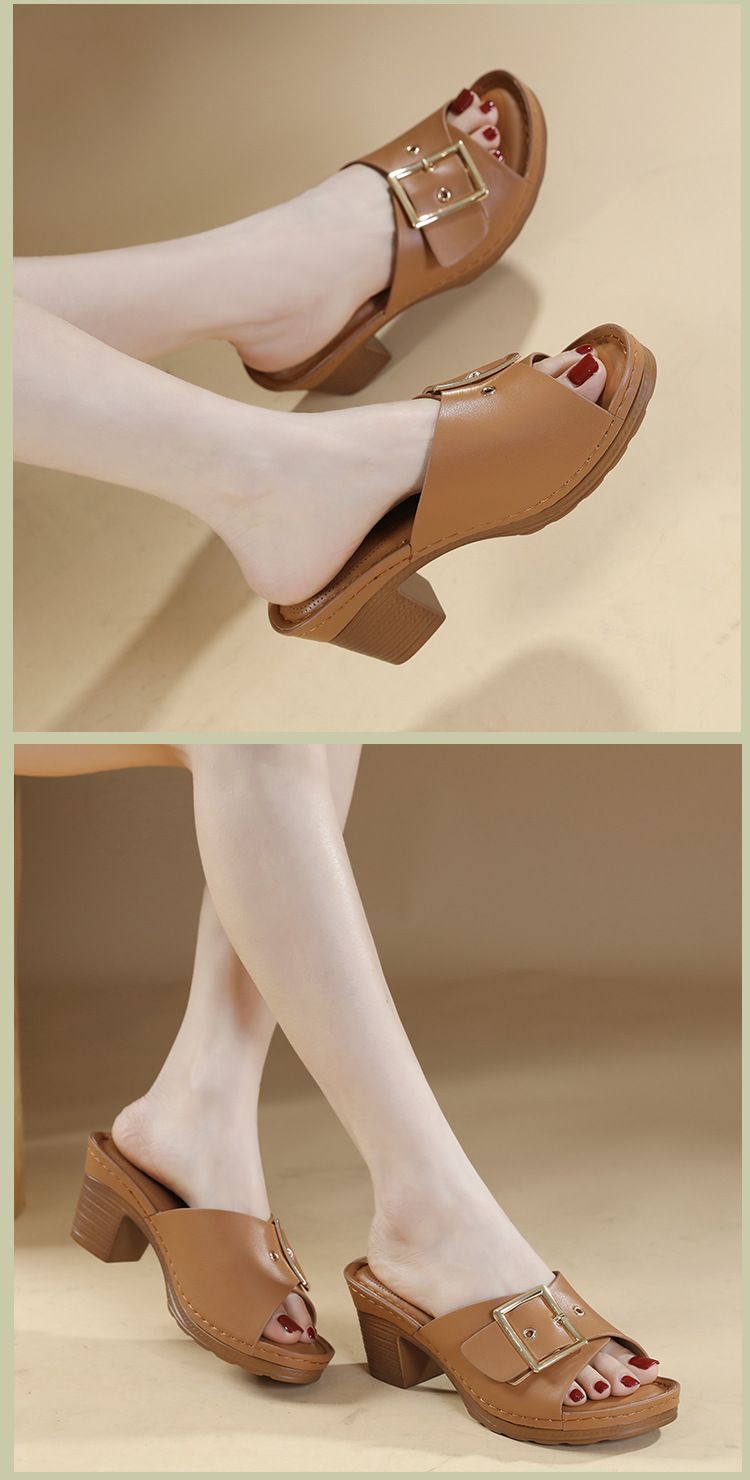 HX836-3 Sommer 2024 Süße Outwear Sandalen Damenmode Große Slope Heels Strandschuhe_voghion.com