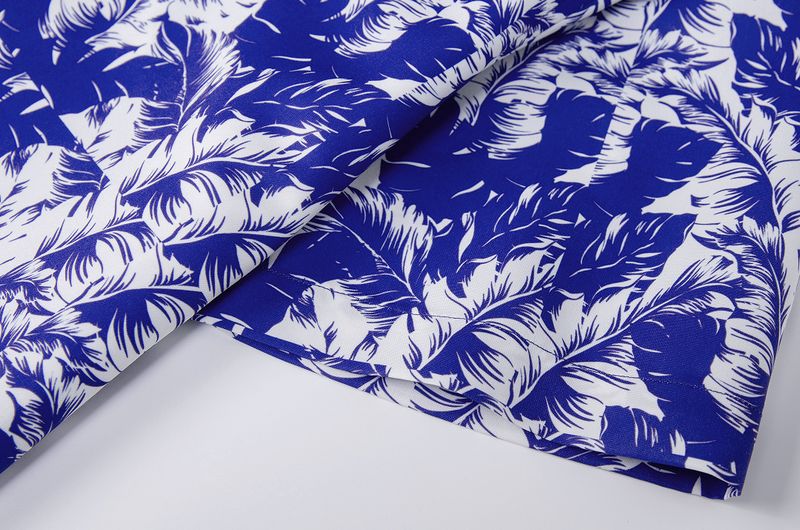 Men's Clothing Floral Short Sleeved Shirt Suits Summer Two Piece Suits_voghion.com