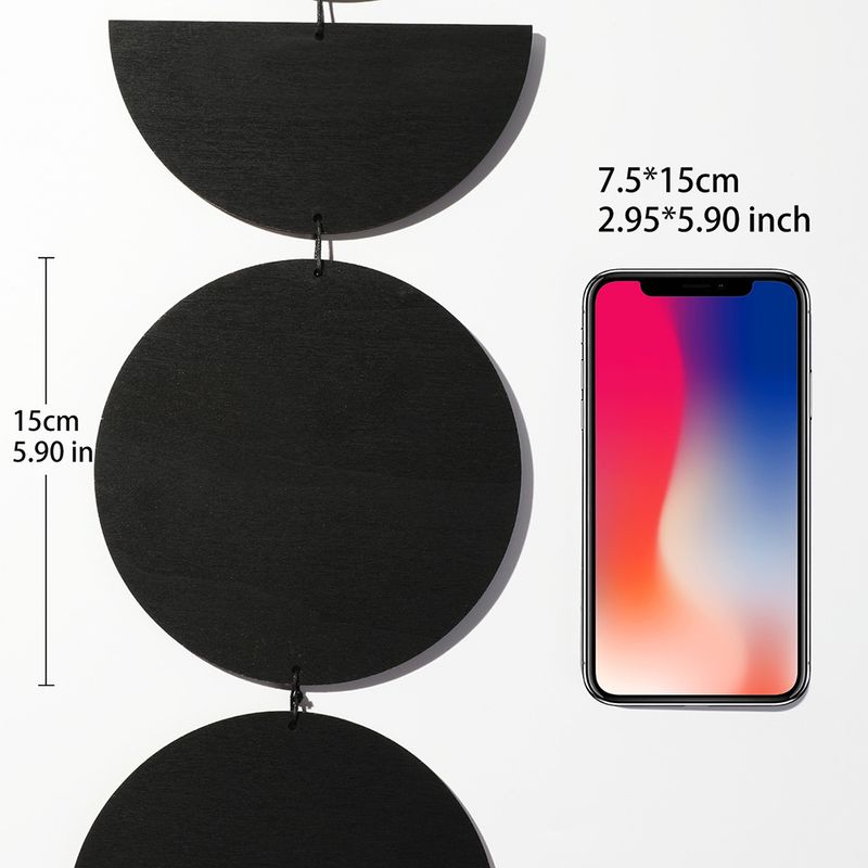 ins duvara monte güneş ve hilal ahşap ürünler dekorasyonlar benzersiz sanat İskandinav basit duvar dekorasyonu yaratıcı ev dekorasyonu_voghion.com