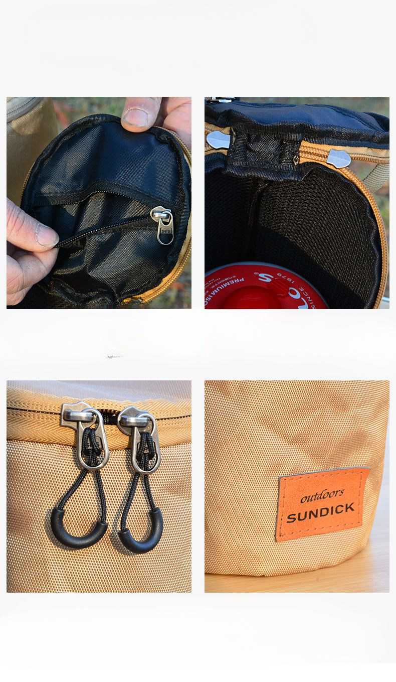 Outdoor Round Barrel G2 High Mountain Flat Canister Protective Cover Camping Gas Lantern Portable Storage Bag_voghion.com