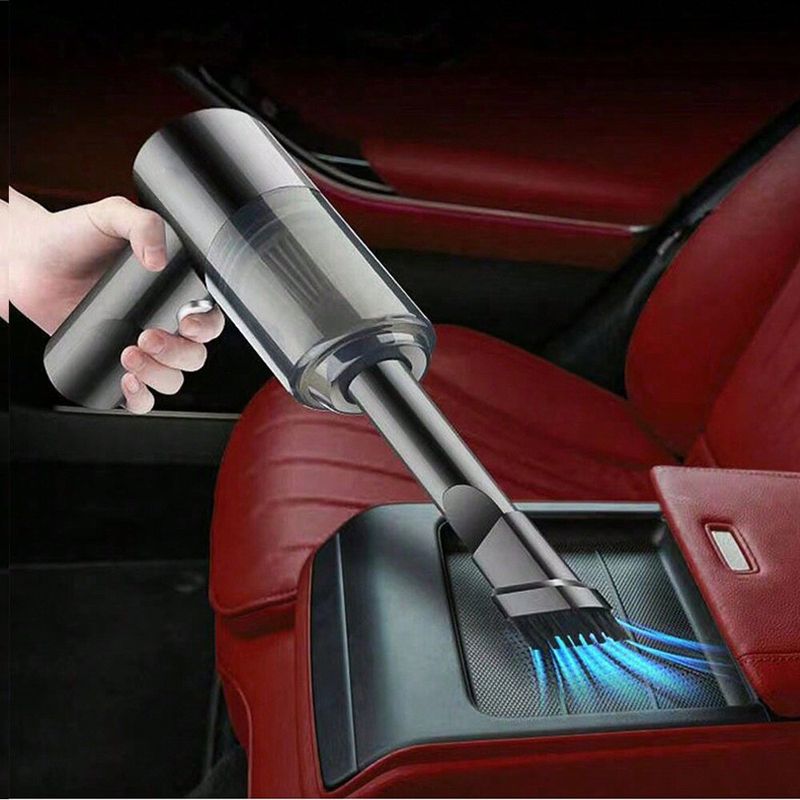 Aspirador de pó combinado com sucção e sopro integrado 3 em 1, carregamento USB, aspirador de pó doméstico para carros pequenos_voghion.com