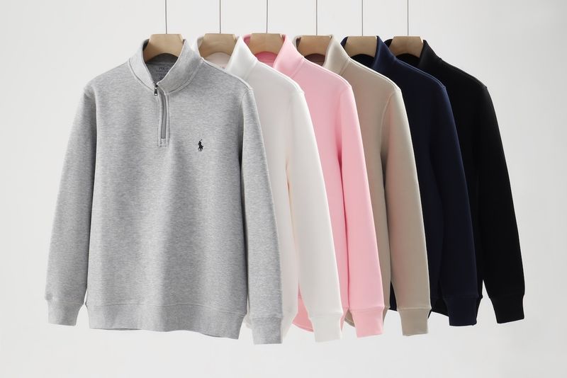 Herbst und Winter New Pony Standard Halbreißverschluss Pullover Reine Baumwolle Stehkragen Doppelseitig Gestrickt Vielseitig Pullover_voghion.com