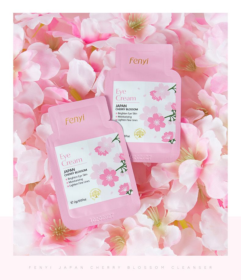 FENYI Sakura 4 daļu ādas kopšanas produktu komplekts mitrinošs un saudzīgs 1 daļas 2 g izmēģinājuma iepakojums ādas kopšanai_voghion.com